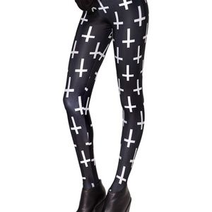 Black Milk Cross of St. Peter Leggings